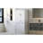 Bathroom Storage Cabinet With Two Laundry Baskets, Storage Cabinet With Doors And Drawer For Home-1891988732