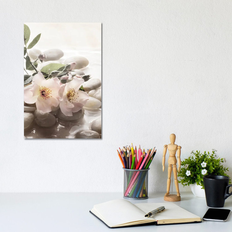 Antique Rose Garden Retreat II by Christine Zalewski - Wrapped Canvas Print, 20.32 cm H x 30.48 cm W