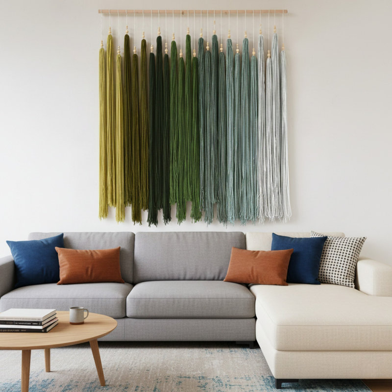 Décoration murale bohème géométrique l 39 po x L 45 po Boho