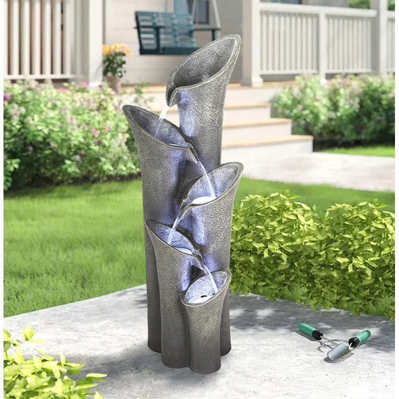 Fontaine en résine avec lumière Fellows