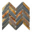 Carreau de mosaïque de mur et de sol en ardoise 1,2 po x 4,2 po