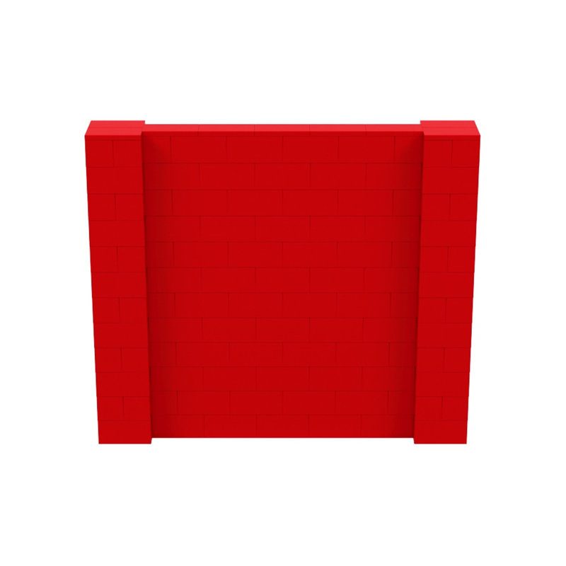 Cloison 1 panneau autoportante, Rouge, H 72 po x l 84 po x P 12 po