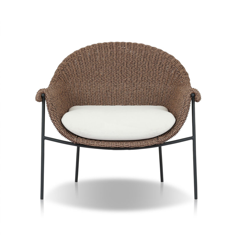 Suerte Outdoor Chair-Faux Black Hyacinth, Arashi Salt