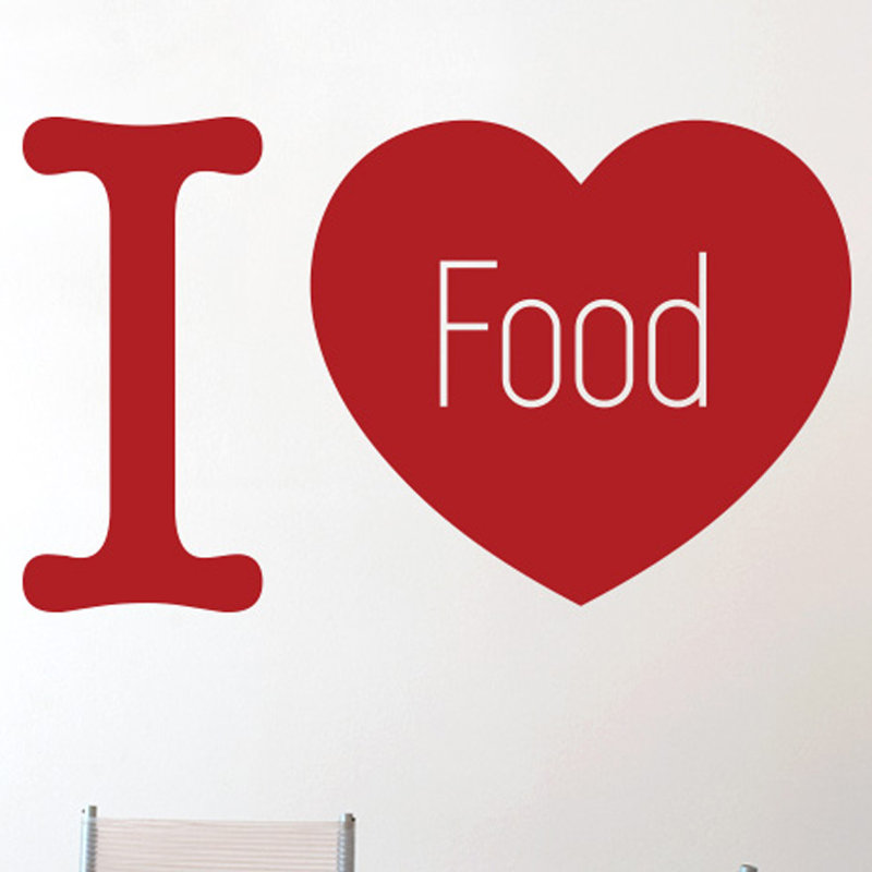 Food & Beverage Wall Decal, Dark Red, Medium