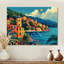 Orange, bleu, riviera italienne, art mural Italie-1316992538-1339202988