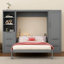 Grand lit escamotable mural avec placard-991827131