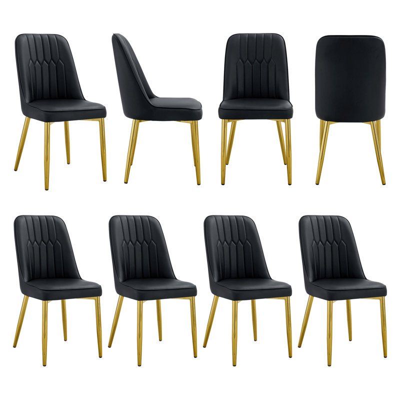 Ensemble de 8 chaises de salle à manger Modern Luxury l 17 po x P 16,3 po x H 35 po