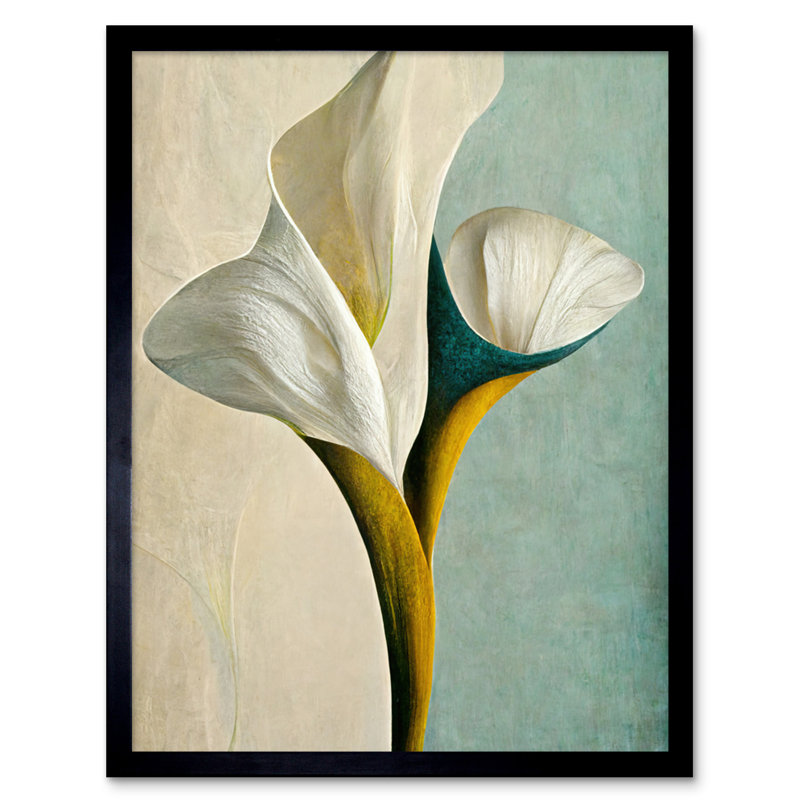 Cala Lily Lilies Flowers Bouquet Abstract - Single Picture Frame Print