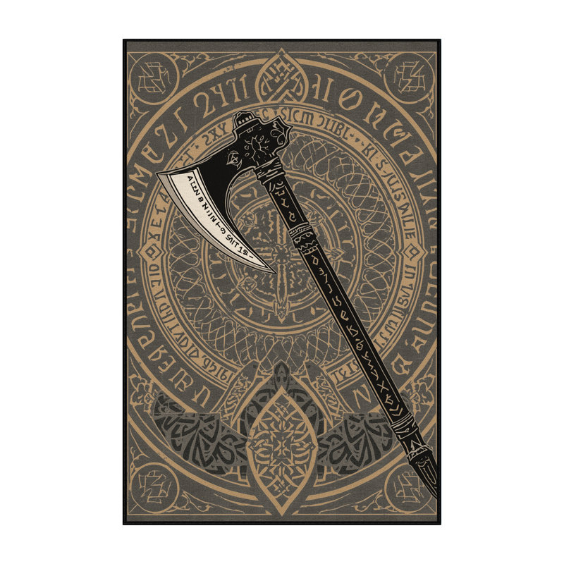 Tapis oriental classique noir haché recouvert de rune lavable à la machine - reliure noire, 2 x 5