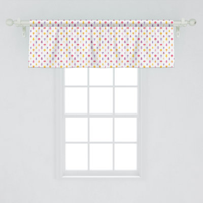 Ambesonne Forest Valance Pack of 2 Woodland Oak Maple Birch 54" Magenta Purple