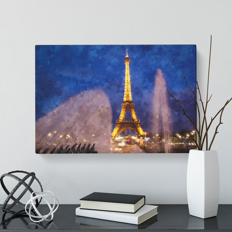 Eiffel Tower Vol.6 - Wrapped Canvas Print, 50cm H x 76cm W x 3cm D