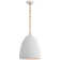 Elliot Medium Dome Pendant in Matte White