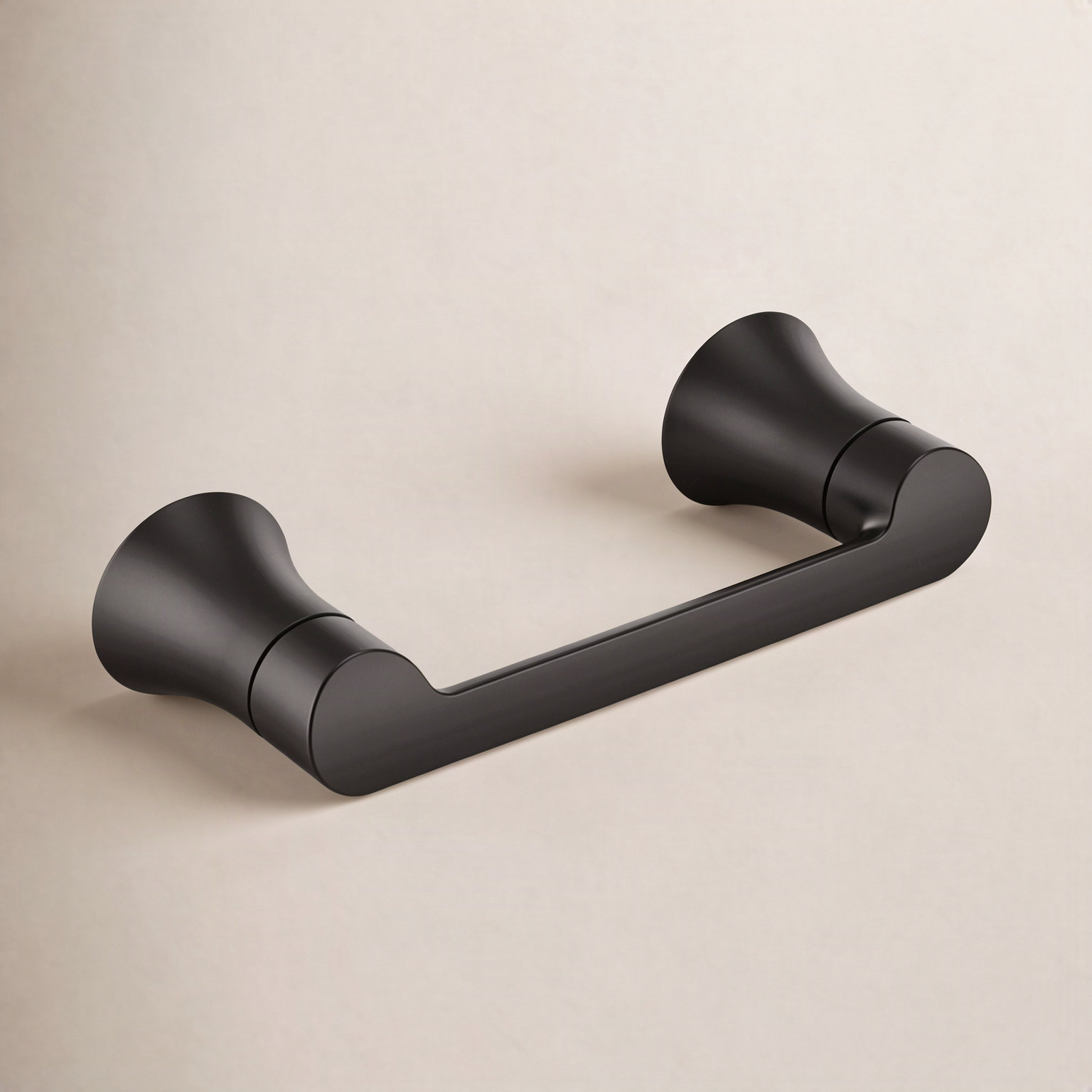 Doux Toilet Paper Holder, Matte Black