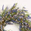Couronne de porte de 22 po de style champêtre artificiel avec feuilles et fleurs-375111148