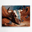 «Southwestern Animals Skull and Bones», art mural en métal brun 48-2068362181