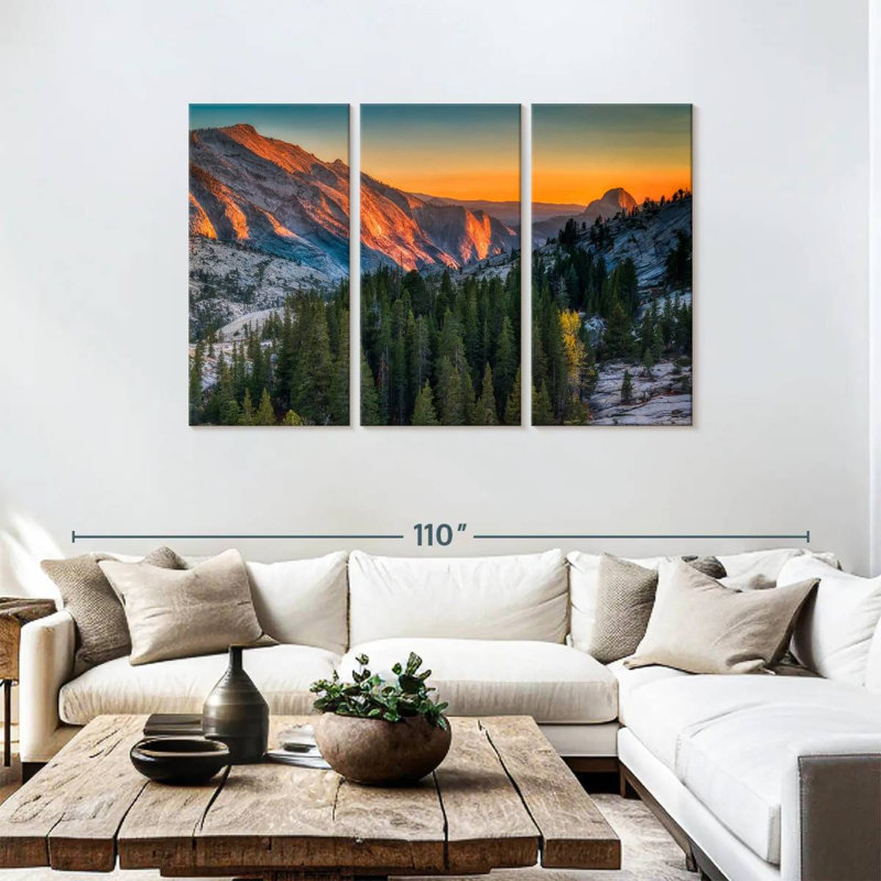 Alvord Blazing High Sierra Sunrise, H 48 po x l 74 po