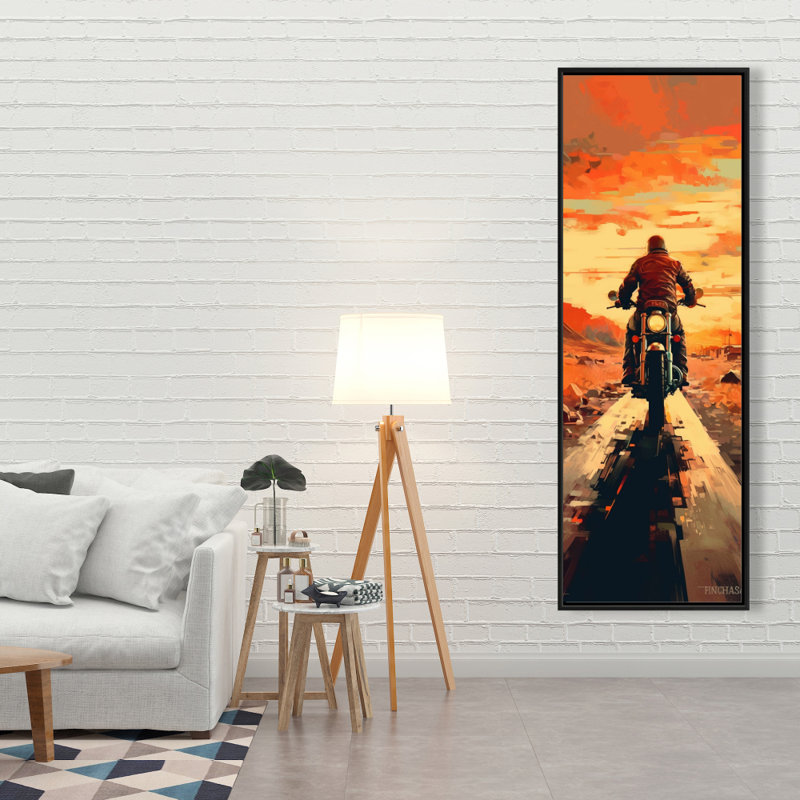 Departure - Contemporary Man Cave Framed Canvas | Home Decor