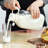 3 Qty Syntic 64oz Reusable Glass Jars Milk Bottles With Handle, Lid and Pour Spout (Set of 3)