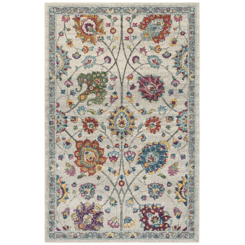 Gonzales Oriental Hand Woven Area Rug, Rectangle 122 x 183 cm