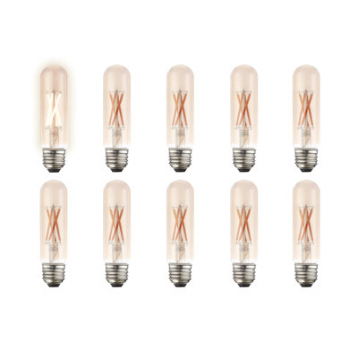 Mclellan 4.5 Watt (40 Watt Equivalent) T10 LED Dimmable Light Bulb Antique (2200K) E26/Medium (Standard) Base