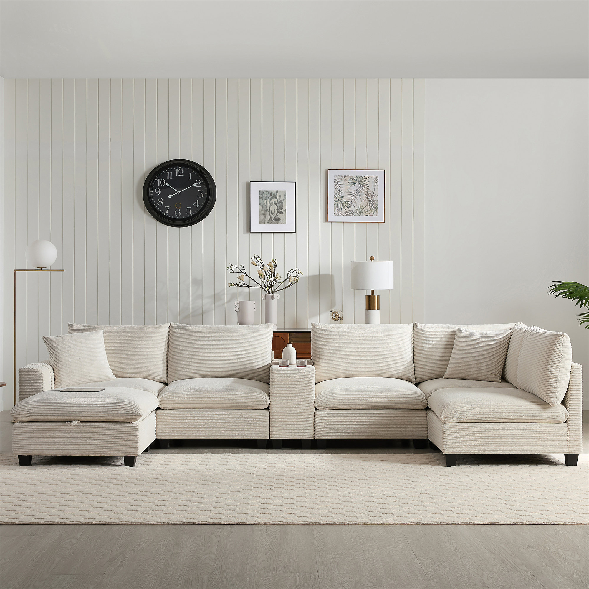 Latitude Run® 140'' Oversized Modular Sectional Sofa With Movable ...
