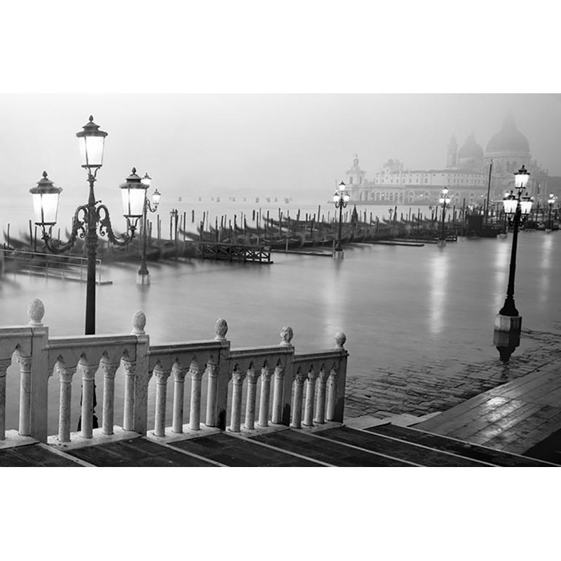 Grand Canal Steps Venice, Italie - reproduction de photo sur papier sans cadre