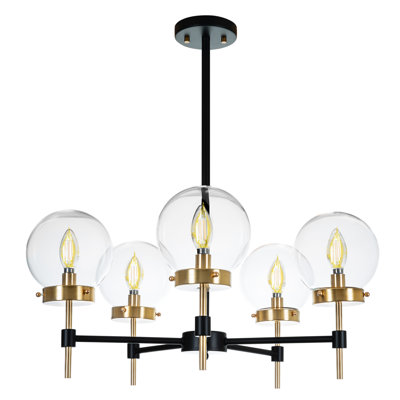 The Ameriga 5-Light Chandelier: A Unique and Statement Piece with Classic Traditional Design