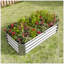 2PCS Lit de jardin surélevé en métal noir 4 × 2 × 1Ft, pot de fleurs surélevé rectangulaire pour plantes à fleurs, herbe à légumes-620205996-620205997-620205987