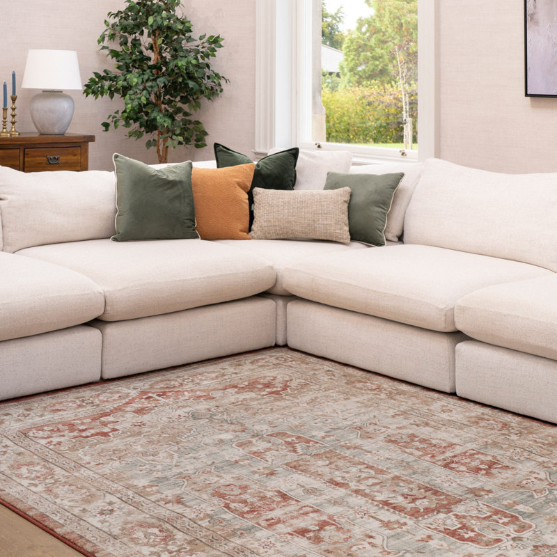 Tanda Damask Hand Tufted Area Rug, 280cm x 380cm
