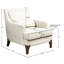 Fauteuil rembourré, dossier, rembourrage en mousse, détails du matériau du fauteuil avec coussin amovible, poids du colis