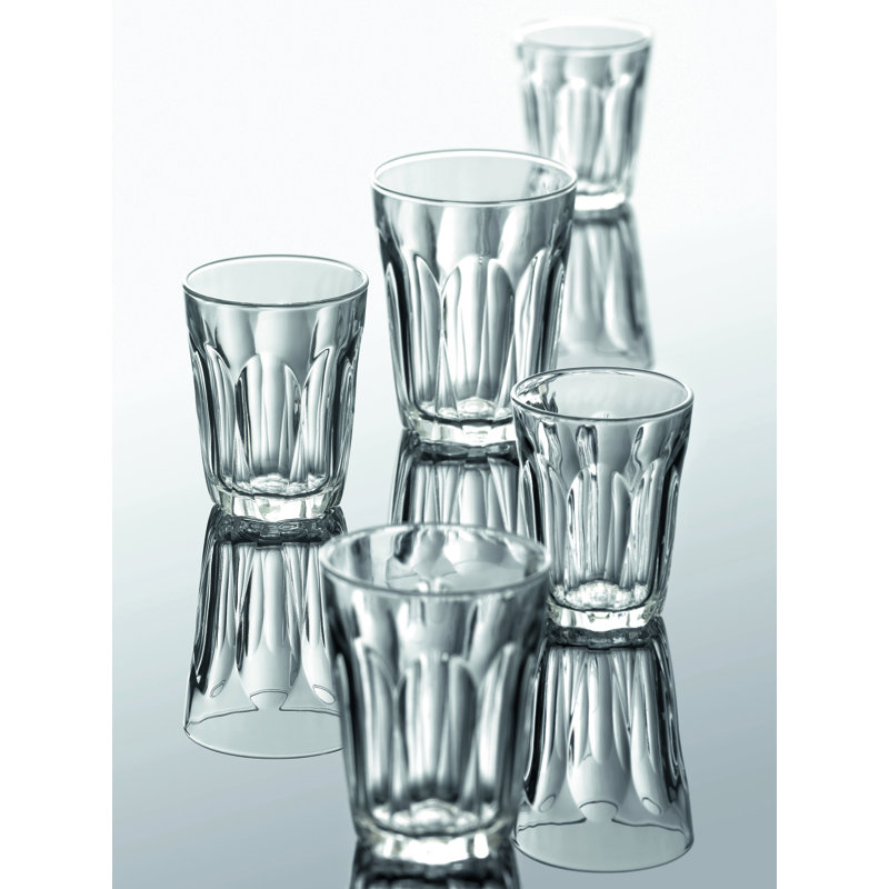 Provence Clear Glass Tumbler Set, 4.37 oz, Set of 6