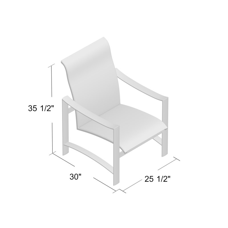 Fauteuil de patio Kenzo, Eau gazeuse, Graphite