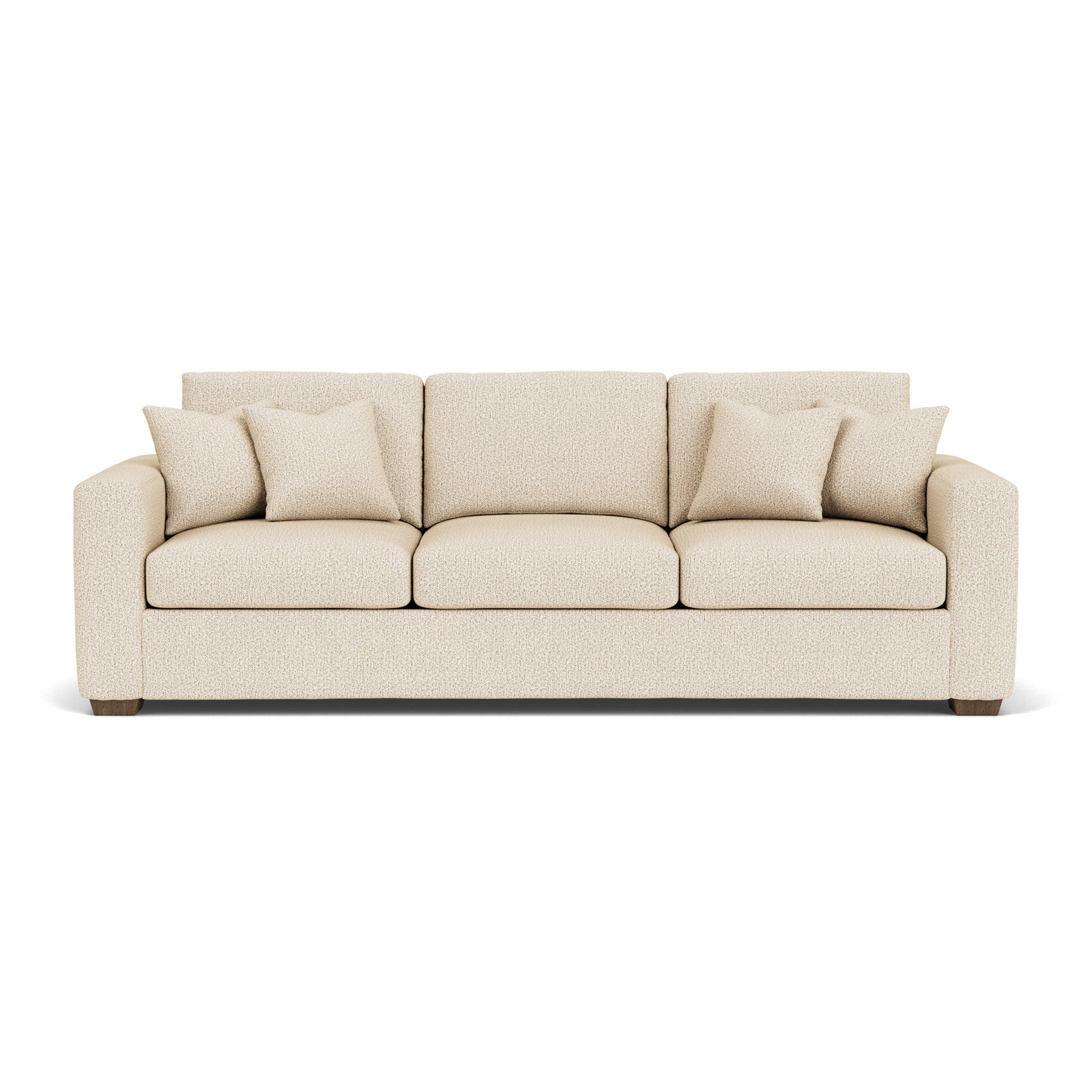 Anaiza 104'' Upholstered Sofa, Light Beige Polypropylene/Olefin, 37" H x 104" W x 41" D