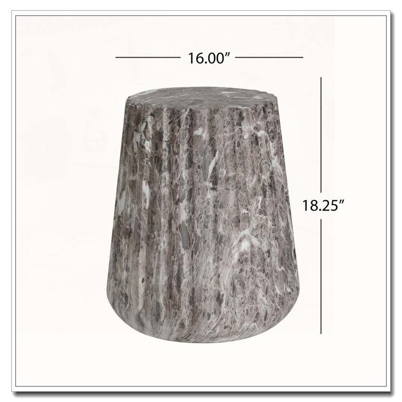 Tablette d'extérieur pour terrasse en béton, Brun