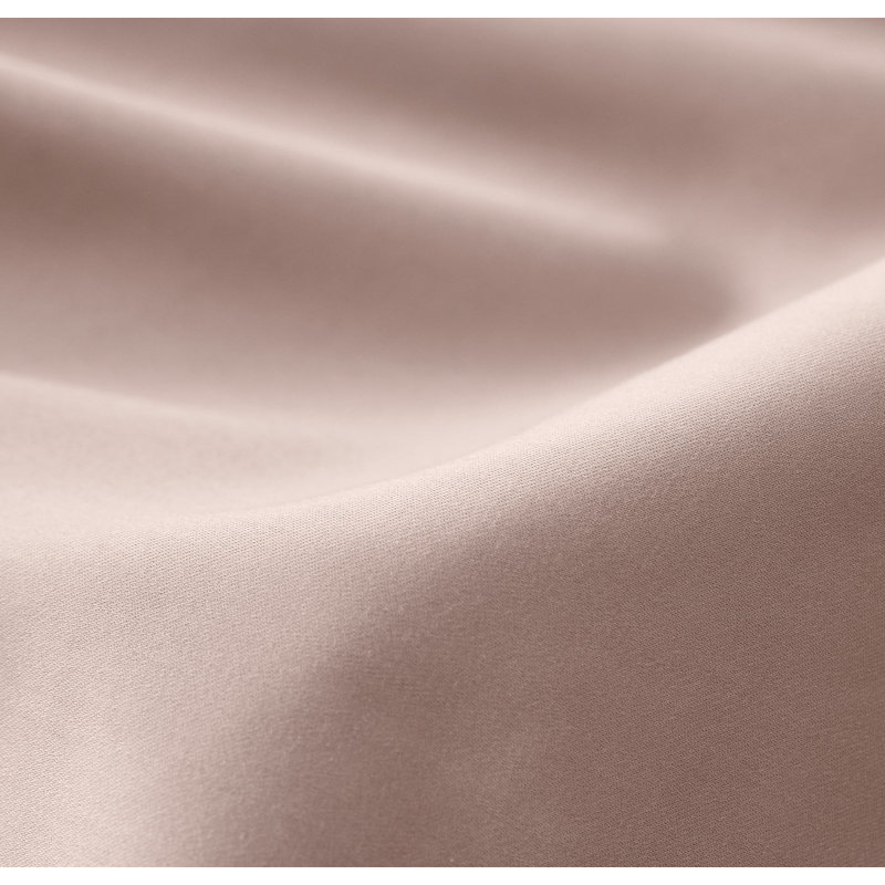 Percale Hemmed Pillowcase Set, King Pillowcase, Dusty Rose