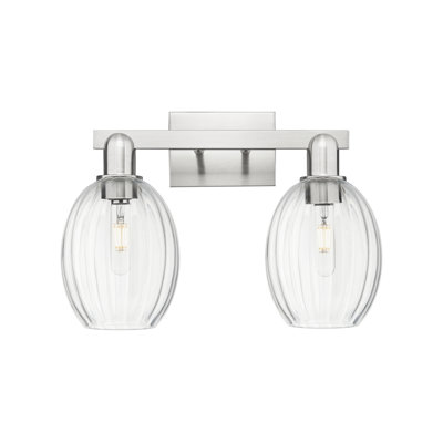 Eldon - 2 Light 16" Bell Shade Bath Vanity Light