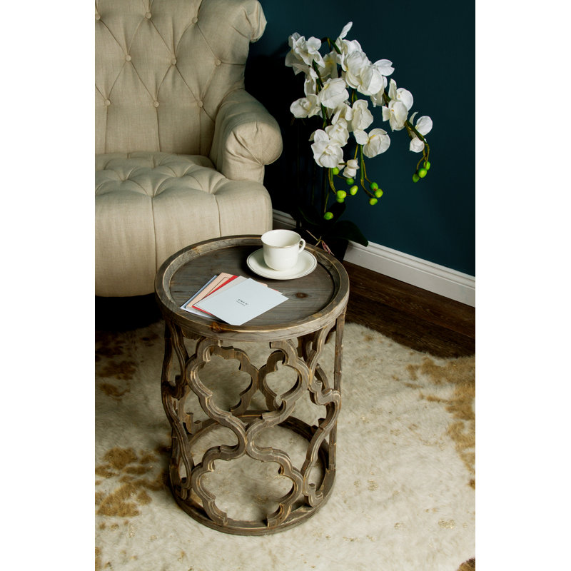 Glazier Tray Top End Table, Grey