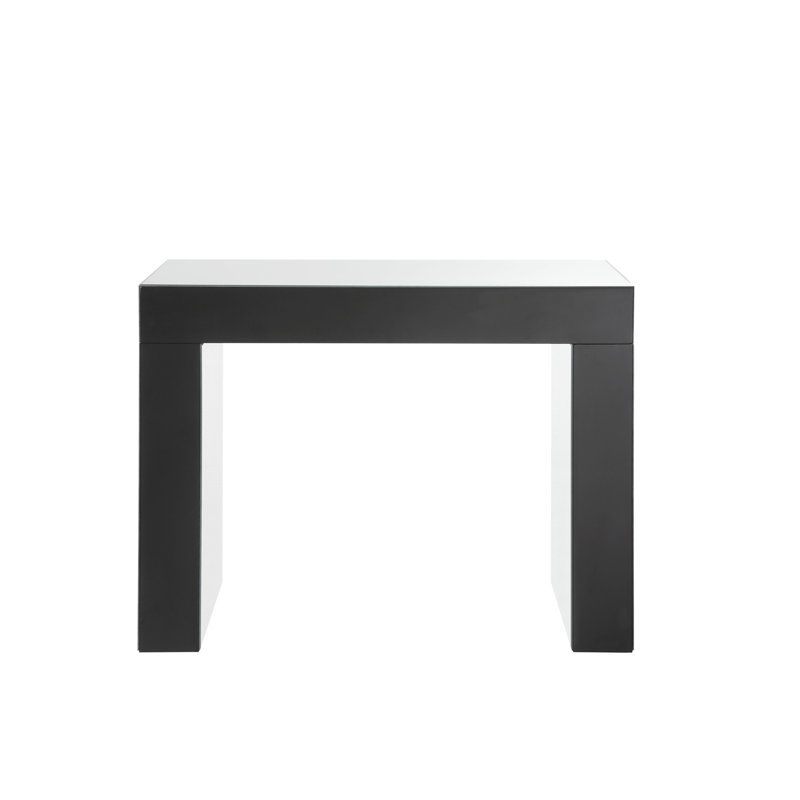 Nysa Mirrored & Faux Crystals Vanity Desk (Assembled)