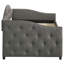 Lit de jour simple tapissier avec couchette Tremont Grey