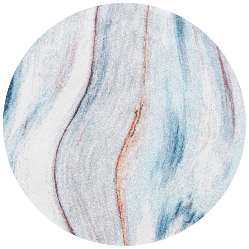 Tapis abstrait performance Towaoc, Rond 6 pi 7 po