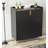 2 Doors Home Wine Bar Cabinet With Wine Rack & Adjustable Storage Shelf, Modern Sideboard With Soft-closing Hinge