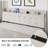 Upholstered Platform Bed Frame With Wingback Diamond Tufted Headboard
