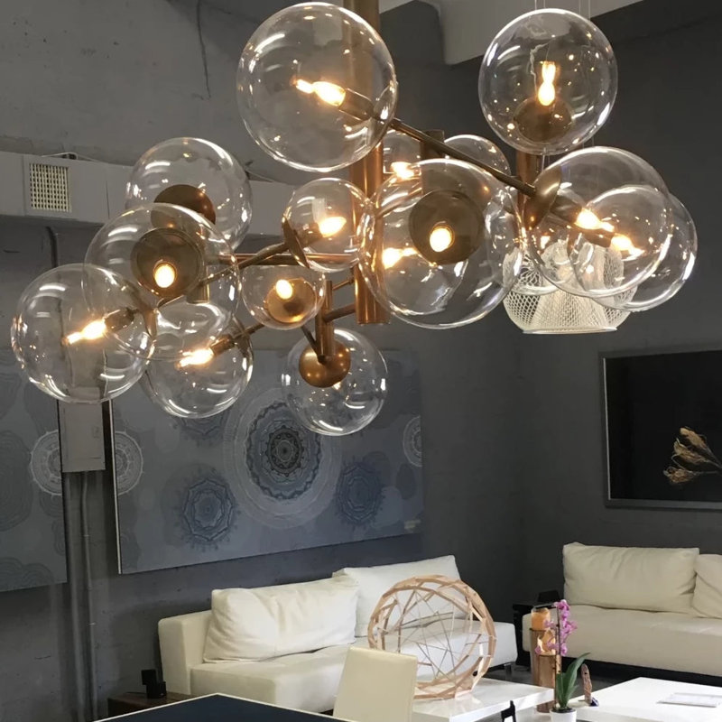 Global 16 - Light Chandelier, Bronze