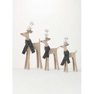 Ensemble de figurine cerf 3 pièces Surber