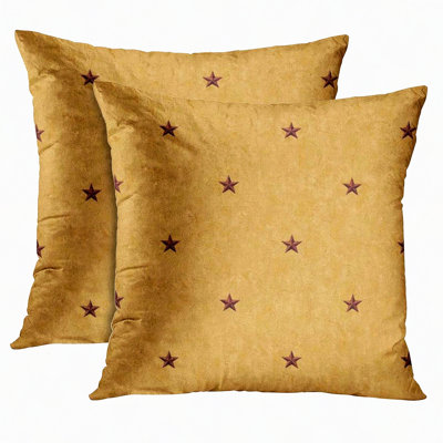 Rustic Country Holidays Pillowcase - Primitive Decorative Throw Pillow Cover for Home Decor, Square