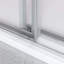 Double porte de douche coulissante sans cadre avec verre transparent de 3/8 po-112514153