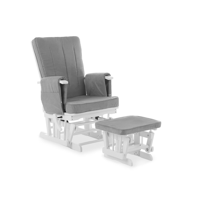 Deluxe Glider Nursing Chair and Footrest