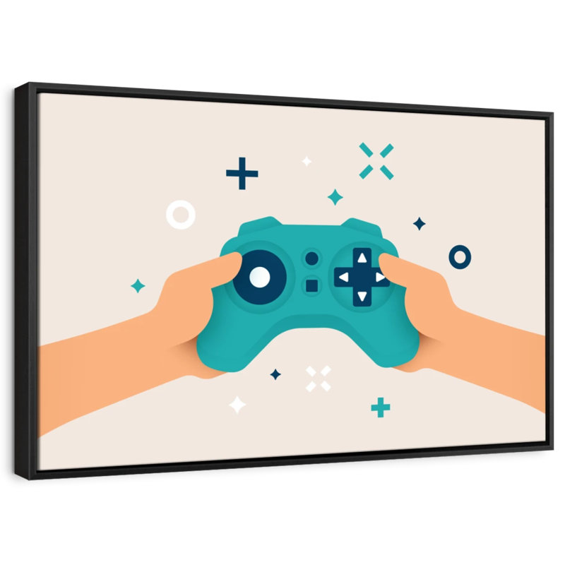 «Video Game Joystick», reproduction sur toile, H 9 po x l 13 po