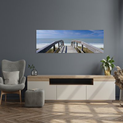 Boardwalk On The Beach, Gasparilla Island, Florida, Usa Abstract Architecture Beach Wall Art