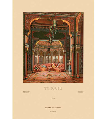 « turc interior » par auguste racinet, impression